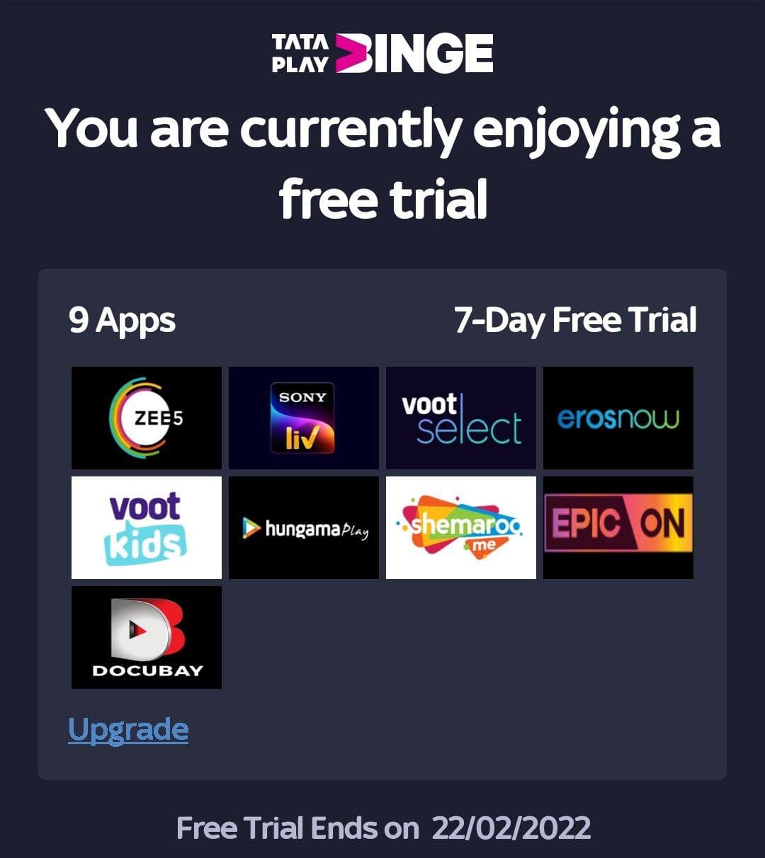 Tata Play Binge App Free OTT Subscription