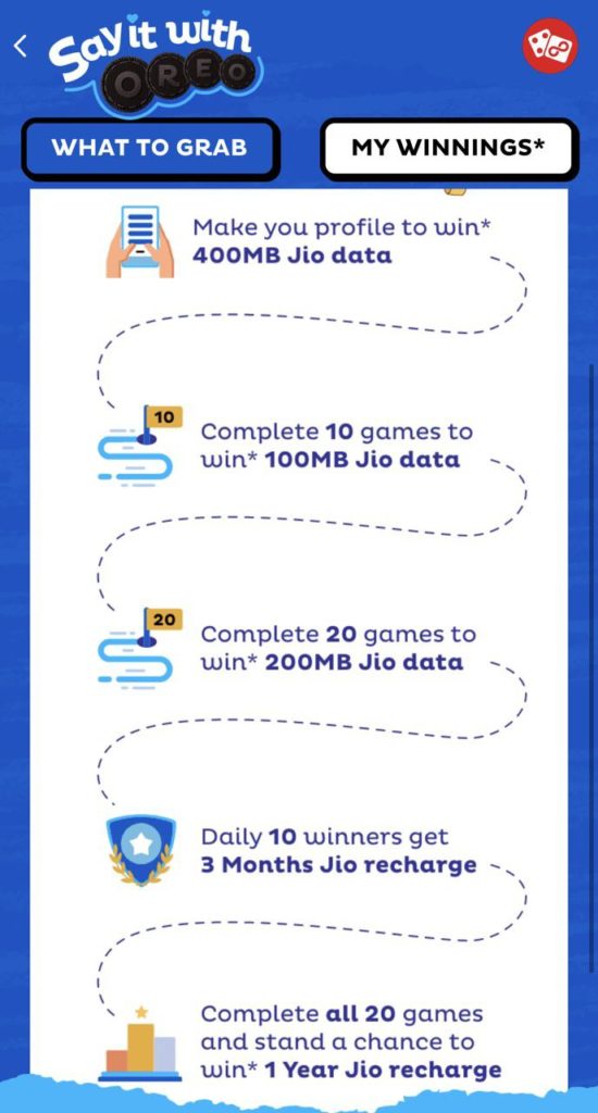 MyJio App 'Say it with Oreo' Game - Instantly Get 400 Mb Free Jio Data