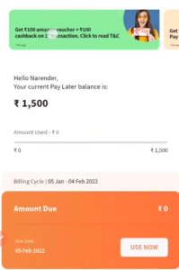 Open Freecharge Pay Later Account