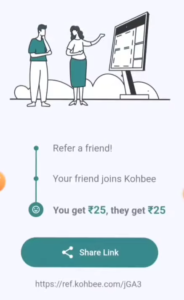 Kohbee App Refer Earn