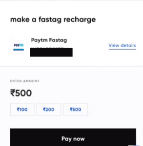 CRED Fastag Recharge OneCard Offer