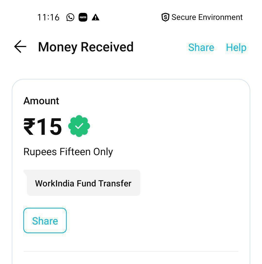 WorkIndia App Refer Earn