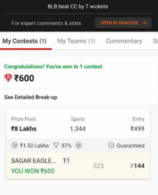 Dream11 ₹500 Coupon Offer