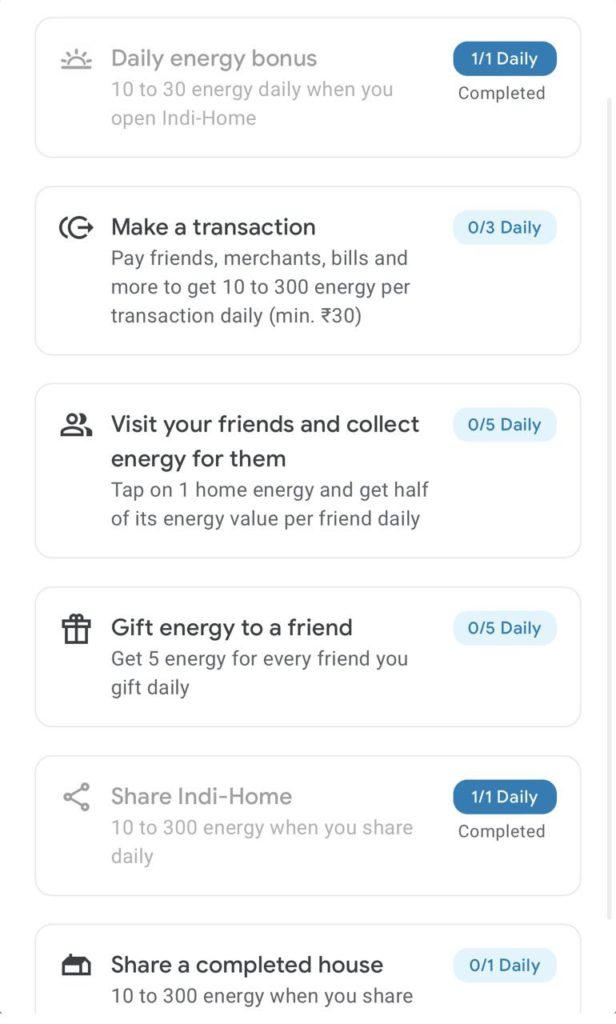 How To Get Energy In Google Pay Indi-Home Game