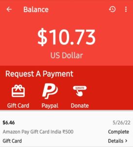 AttaPoll Survey App Payment Proof