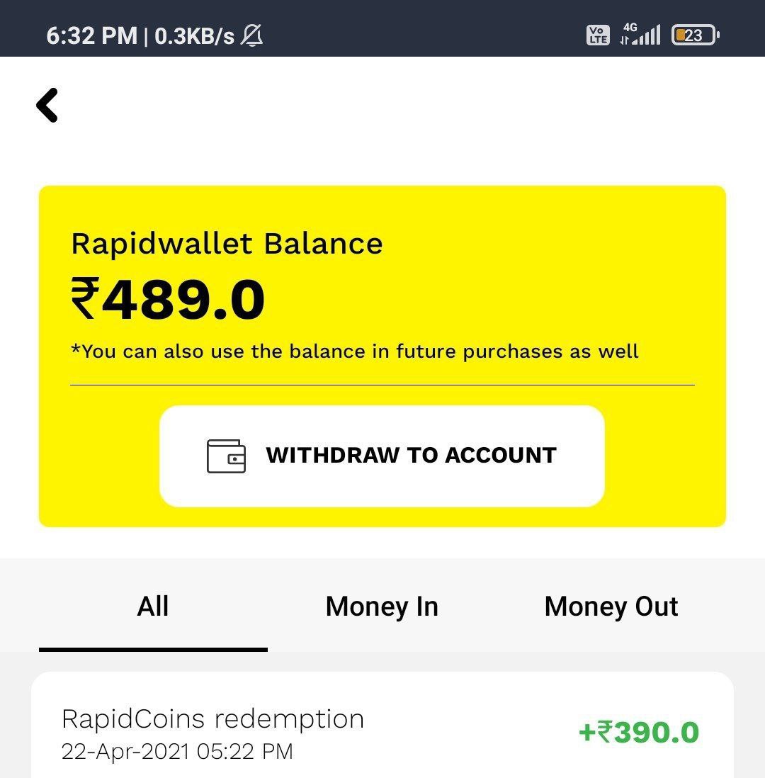 Proof Of RapidBox Free Paytm Cash Giving App