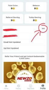 Newzo App Refer Earn