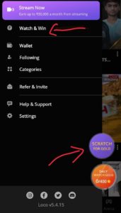 Loco App Live Stream Offer