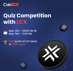 CoinDCX LCX Quiz Answers : Win ₹100 LCX tokens for Free