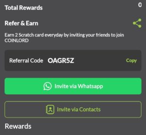 CoinLord Refer Earn GRAND Tokens