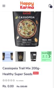 Happy Karma Cassiopeia Trail Mix Free Sample