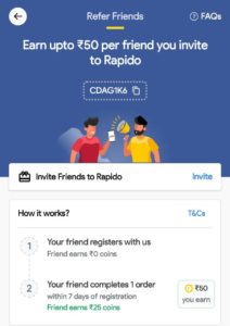 Rapido Referral Code