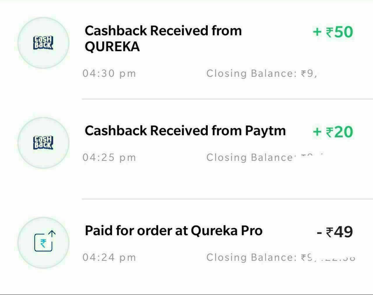 Proof Of Qureka App Free Paytm Cash Giving App