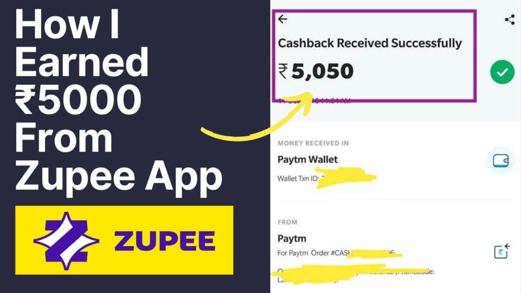 Zupee App Best Earning App Proof