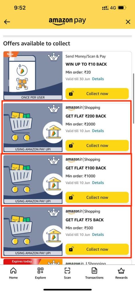 Amazon Gift Card Cashback Offer