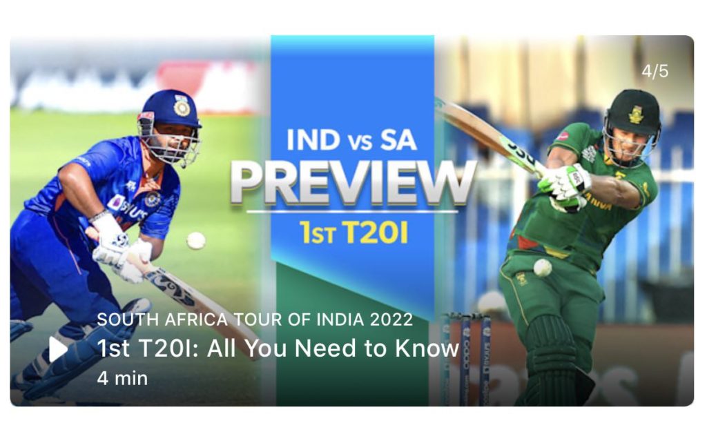 India vs South Africa Live Streaming Apps & Websites