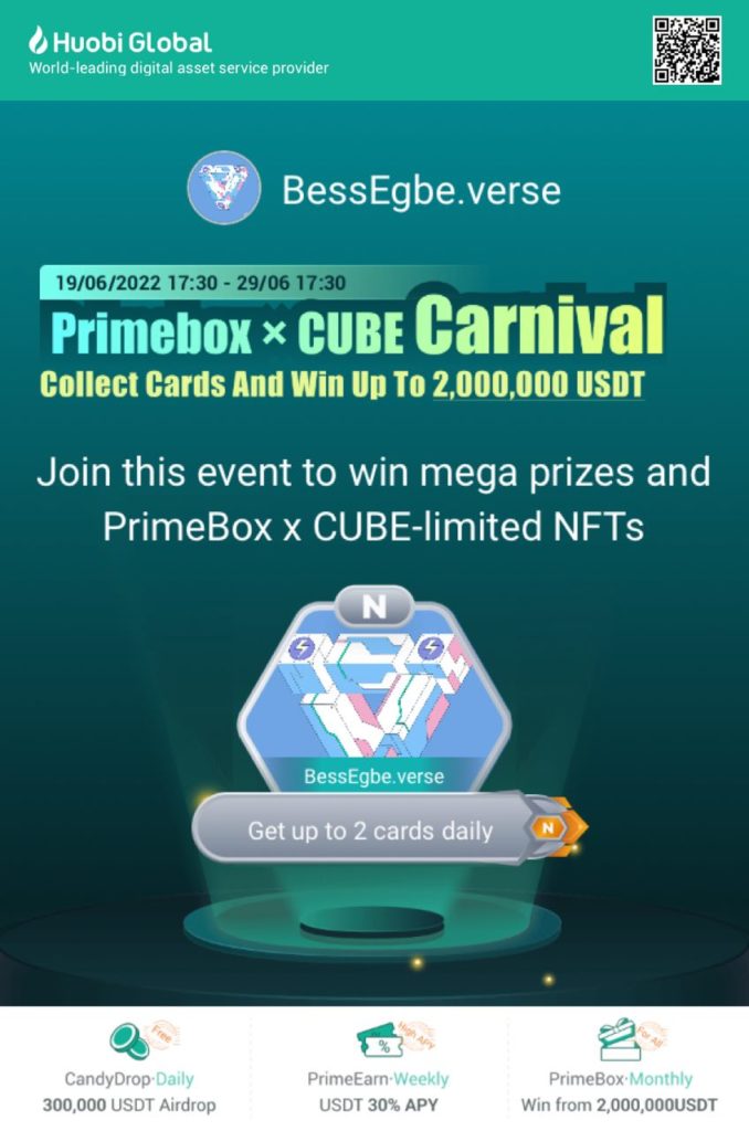 Huobi Prime Box Cube Carnival