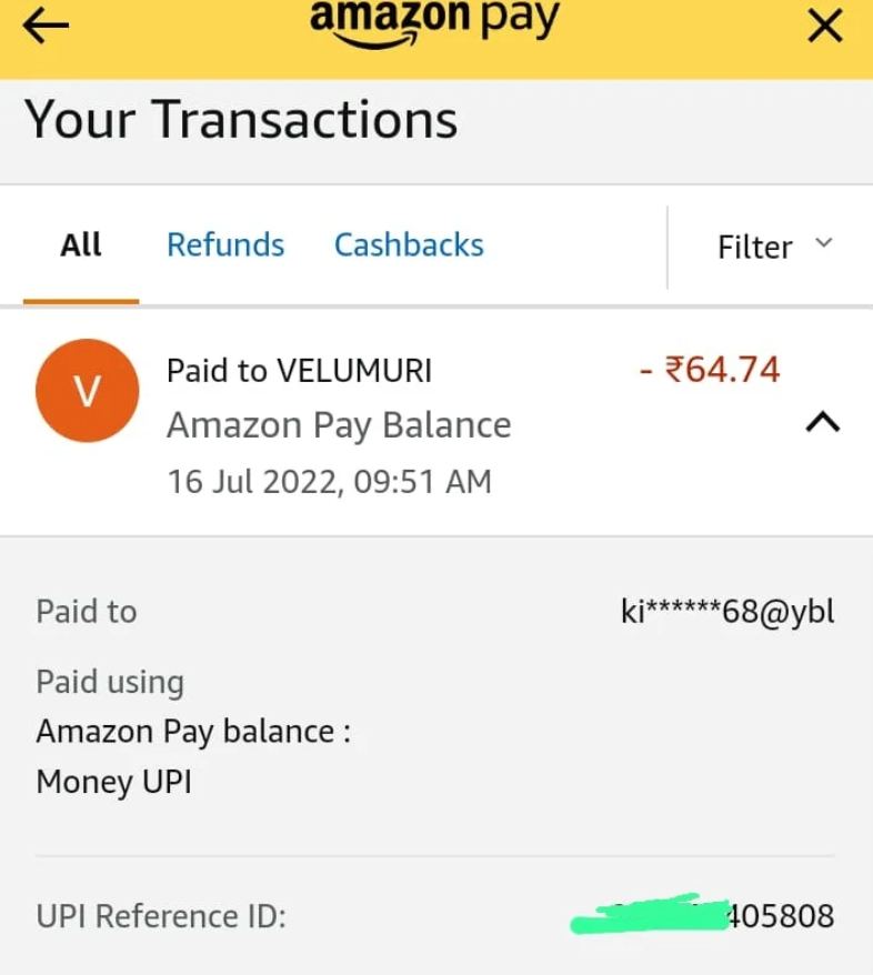 Amazon Pay Balance (Money) Can Be Transferred Via Amazon Pay UPI 
