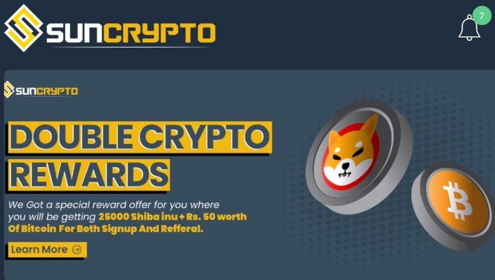 SunCrypto Double Crypto Reward Offer