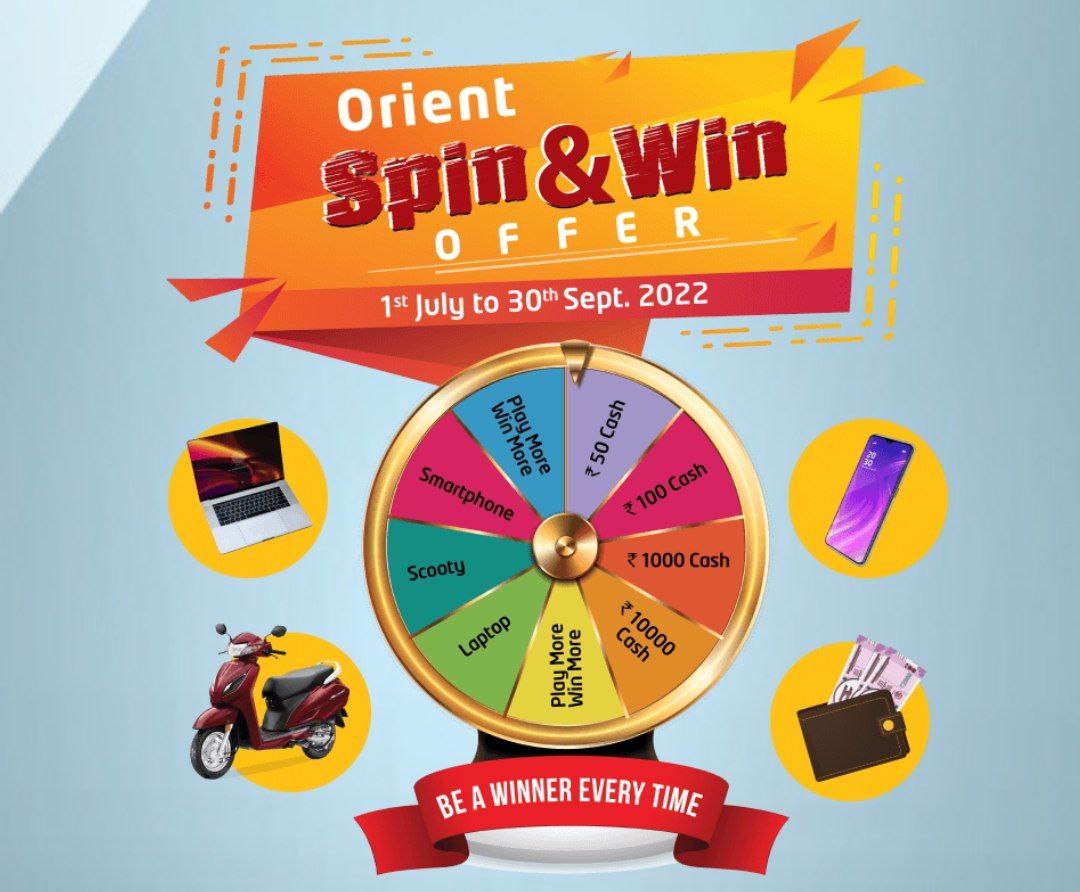 Orient Fans Spin Win Contest