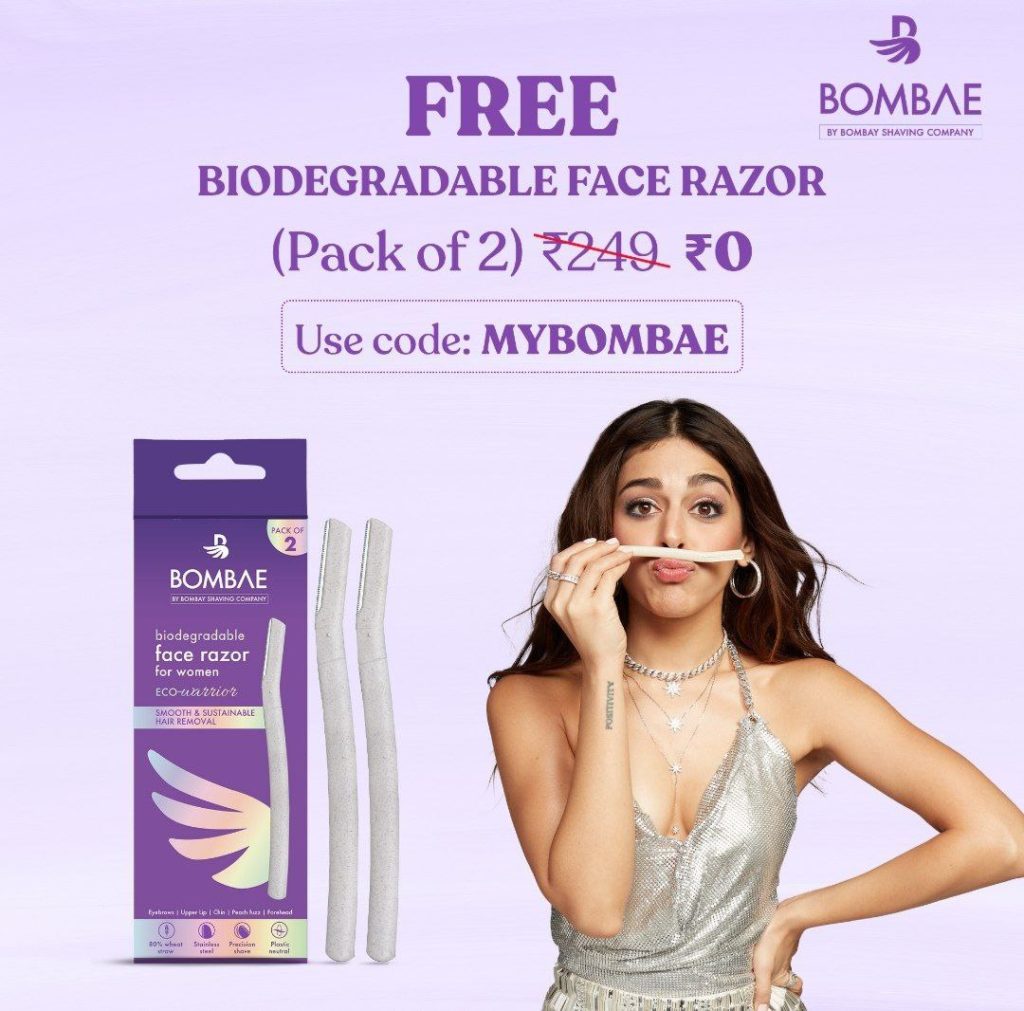 MyBombay - Face & Eyebrow Razor (Pack of 2) Worth ₹298 For FREE