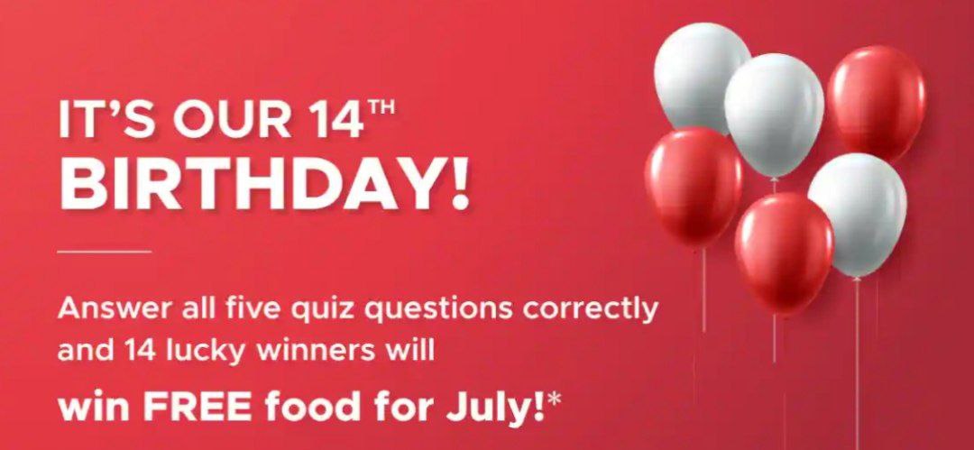 Zomato Birthday Quiz Answers