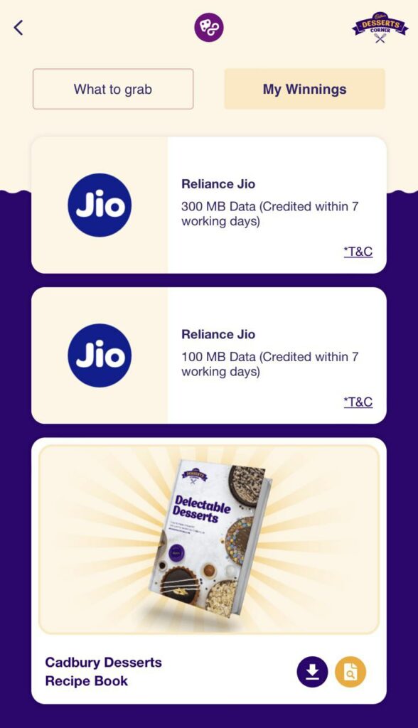 Earn Free 300 MB + 1 GB Instant Free Jio Data | Dessert Corner Chat Game 