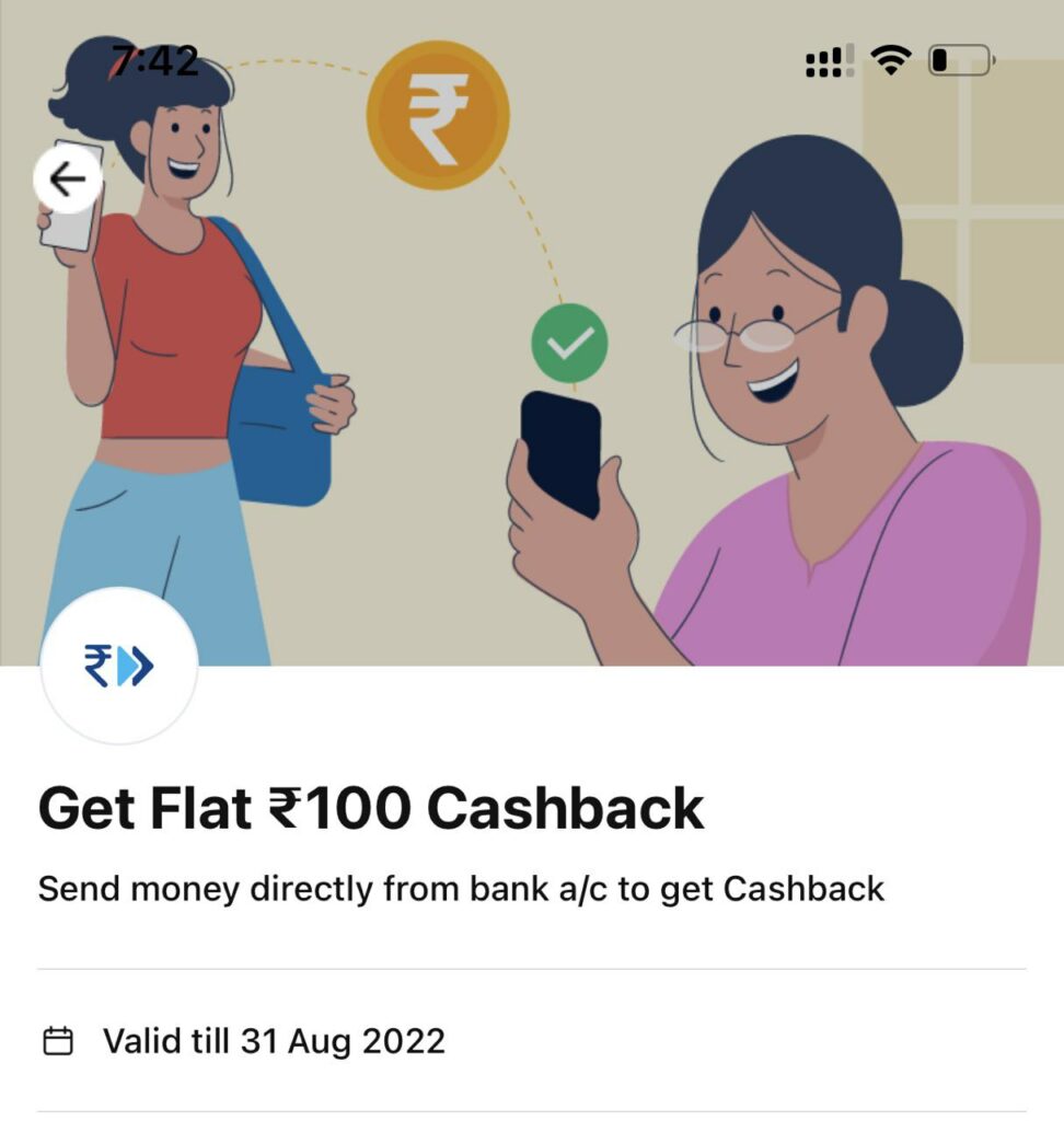 Paytm UPI Offer - Send money 20 Times & Get Flat ₹100 Cashback