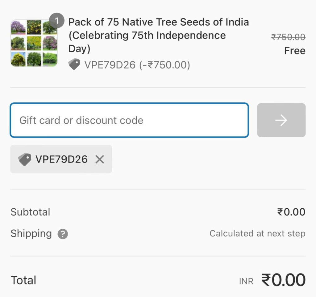 NurseryLive : Get 75 Tree Seeds Of 75 Plants for Free | Just Shipping 