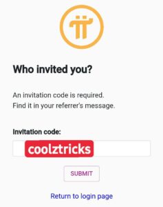 Pi Network Mining Referral Code