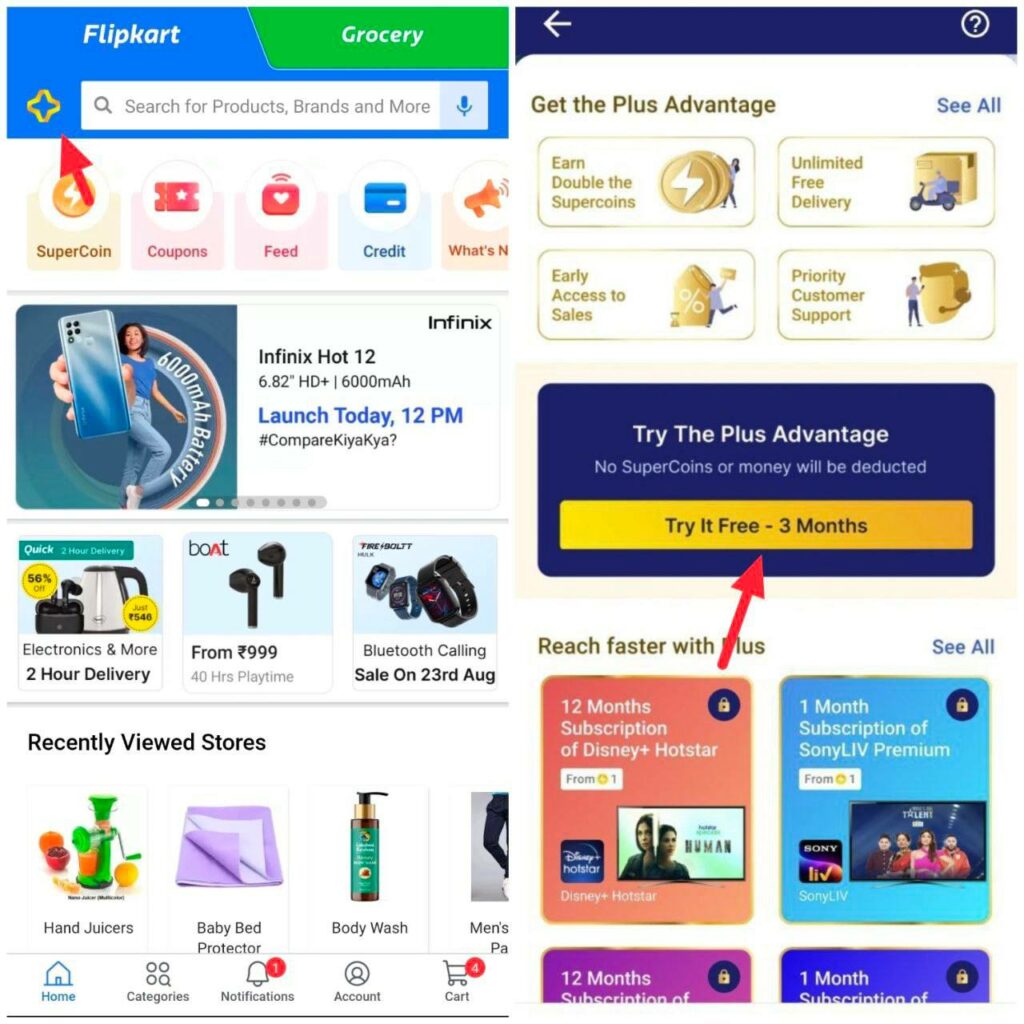 Flipkart Plus Membership For FREE For 3 Months | Trial Offer :