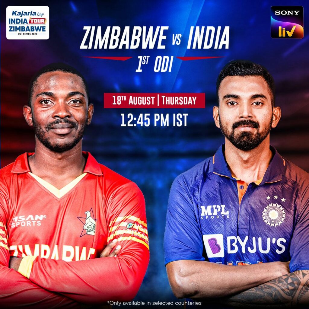 Watch India vs Zimbabwe ODI Free