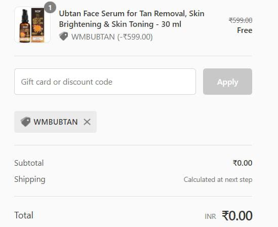 Free Samples From WOW India