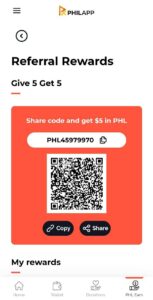 PHIL App Referral Code