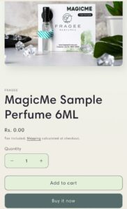 Fragee Perfumes Free Sample