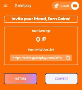 Gaintplay Referral Code