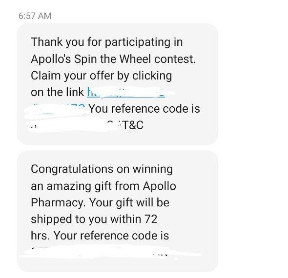 Apollo Pharmacy Spin The Wheel Offer