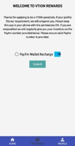 VTION App Free PayTM Cash