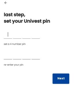 Univest App Referral Code