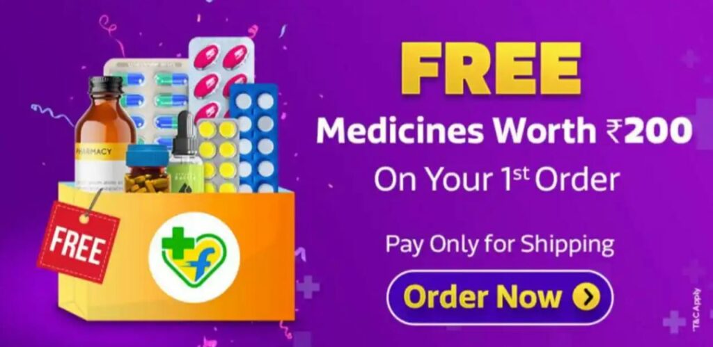 Flipkart Health Plus Loot - FREE ₹200 Medicines 