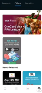 OneCard Spend Get Cashback Offer