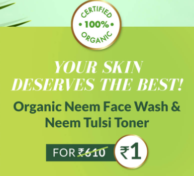 The Organic Harvest Neem Face Wash For FREE