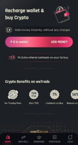 weTrade App Refer Earn USDT