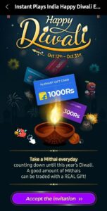 Samsung Instant Plays Happy Diwali