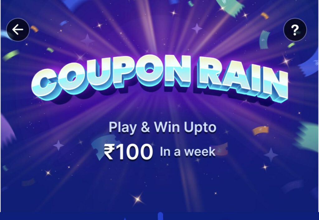 Flipkart Coupon Rain Game