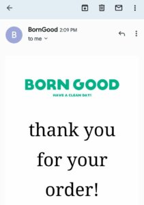Born Good Home Cleaners Free Sample