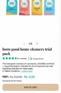 Born Good Home Cleaners Free Sample