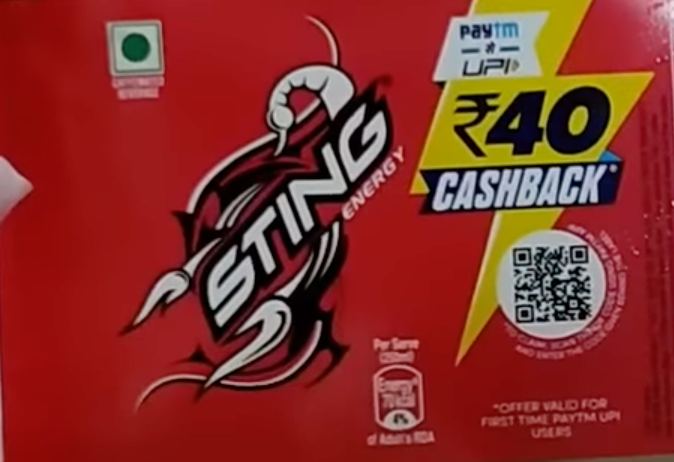 Sting Paytm Cashback Offer