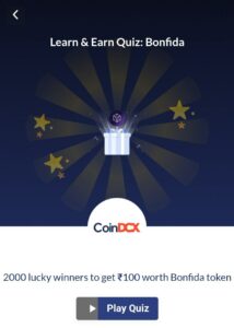CoinDCX Bonfida Quiz Answers