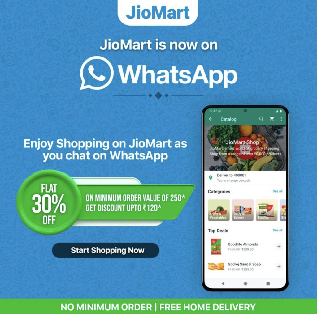 JioMart Whatsapp Pay Offer